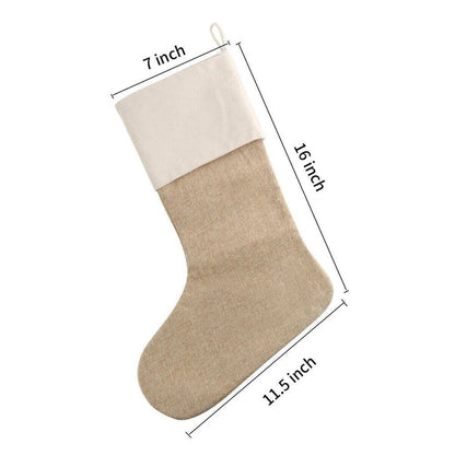 Christmas Stocking Gift Bags Jute Gift Bags Home Party Socks Xmas Christmas Home