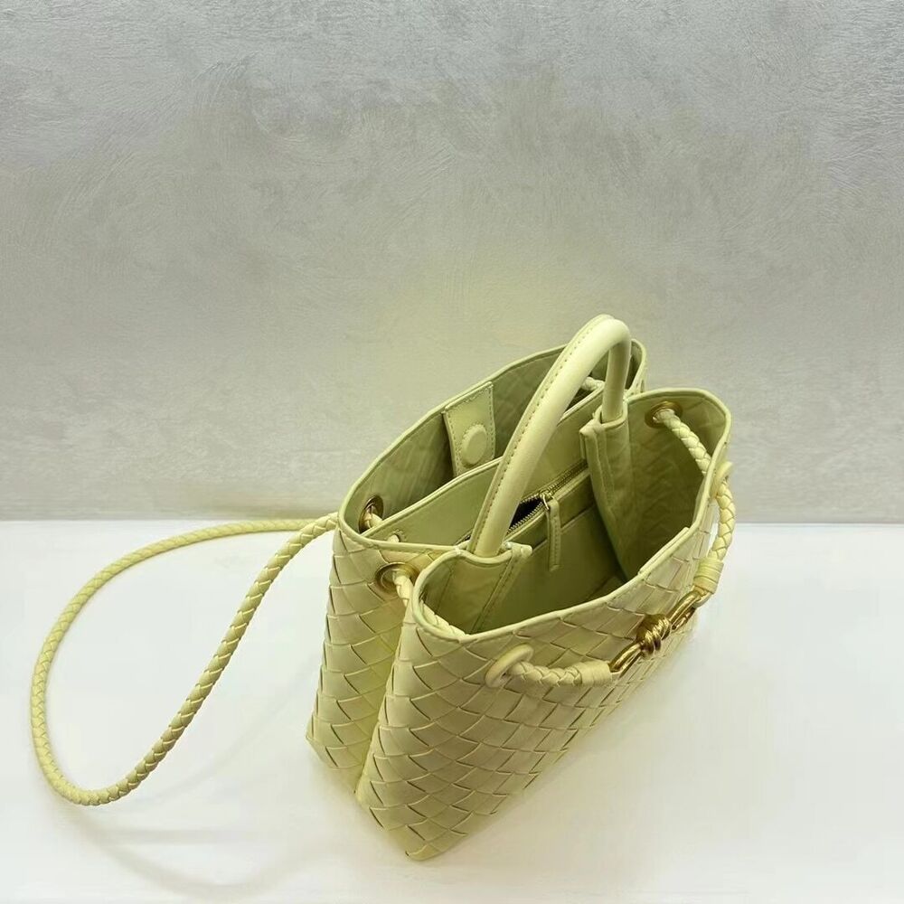Rope Buckle Braided Tote Bag One Shoulder Portable Cross-body Women's Bag