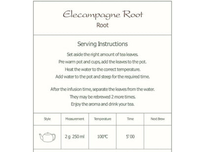 Elecampane Root Tea Herb - Inula Helenium 100g