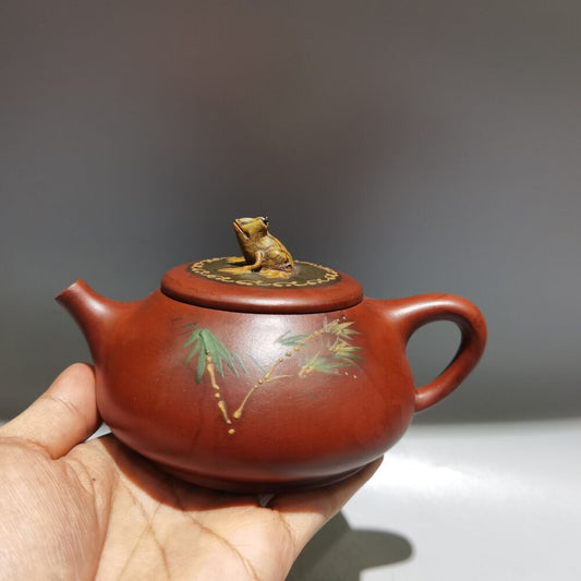 Chinese Yixing Purple Clay Teapot Tea Set Pot Zisha Ceramic Cute Decor Figurine