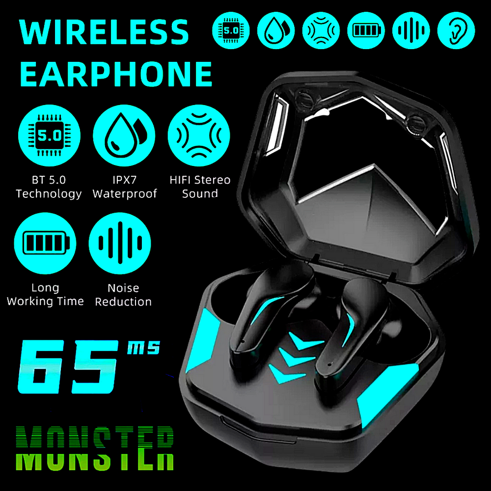 Auriculares Bluetooth Inalambricos Gaming Audifonos Con Cancelacion De Ruido