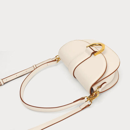 Women Handbags Geniue Cowhide Leather Saddle Bags Crossbody Shoulder Bag Ladies
