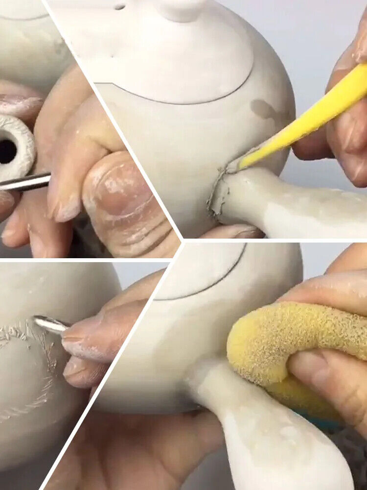 Pottery Tools Ceramics Plaster Gypsum Moulds DIY Clay Coffee Cups Handle Shapers