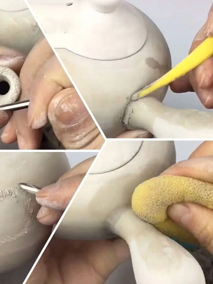 Pottery Tools Ceramics Plaster Gypsum Moulds DIY Clay Coffee Cups Handle Shapers