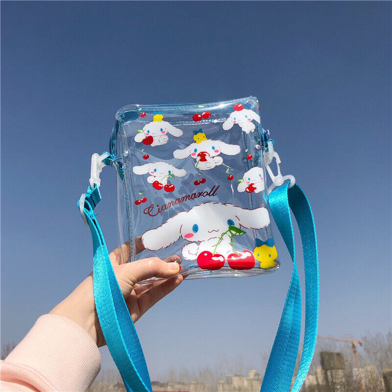 Kuromi My Melody Cinnamoroll Transparent Crossbody Bag Shoulder Bag Handbag Gift