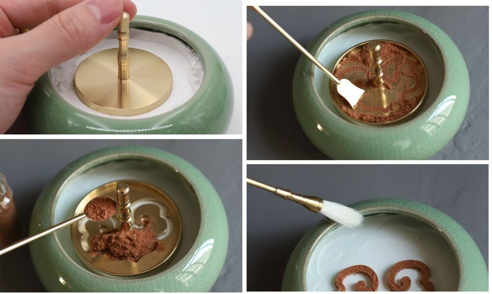Incense Burner Accessories Hollow Pressing Equipment Powder Tools Copper 4.5/5cm
