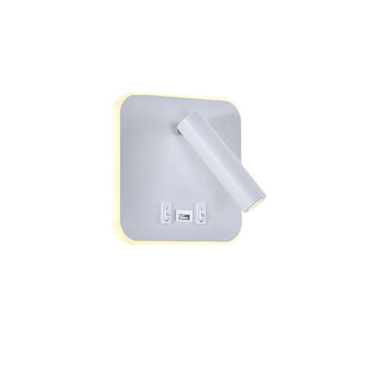 Wall Lamp USB Minimalist Hotel Interior LED Reading Lights Corridor Bedroom 220V