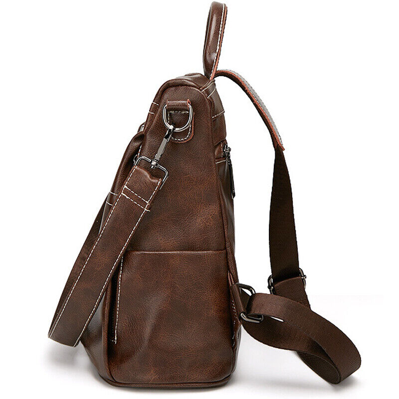 Genuine Leather Women's Backpack Travel Bag Rucksack Crossbody Bag School Bag