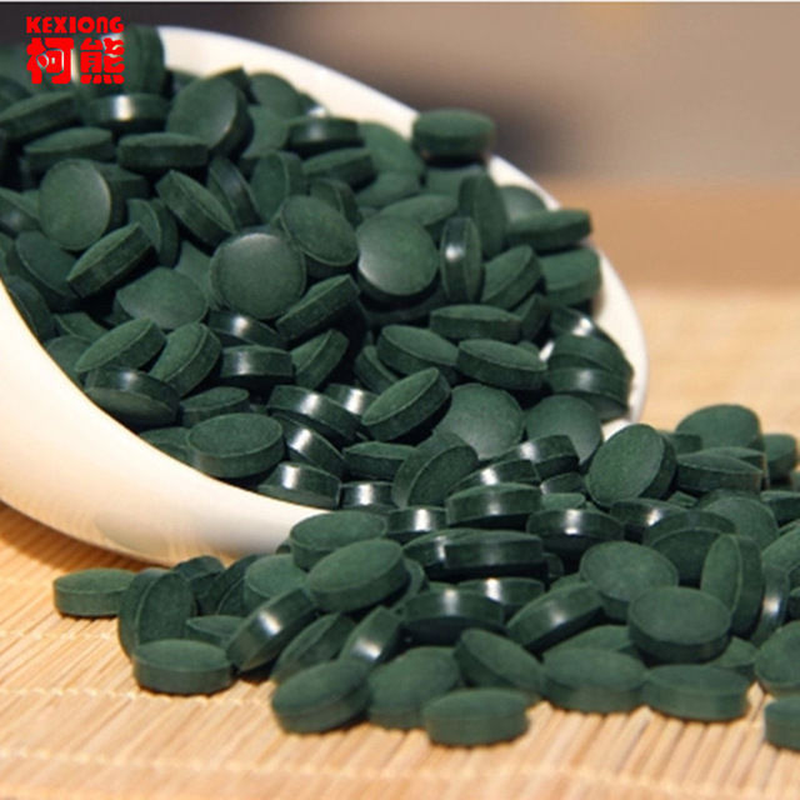 Green Natural Spirulina Tea Tablet Anti-fatigue Enhance-immune 250g 1000 Pills