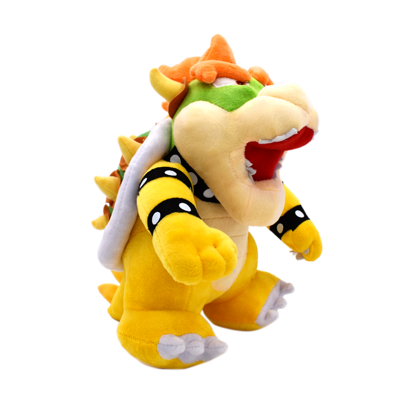 10" Super Mario Bros Bowser Figure Plush Toys Stuffed Doll Kids Birthday Gifts