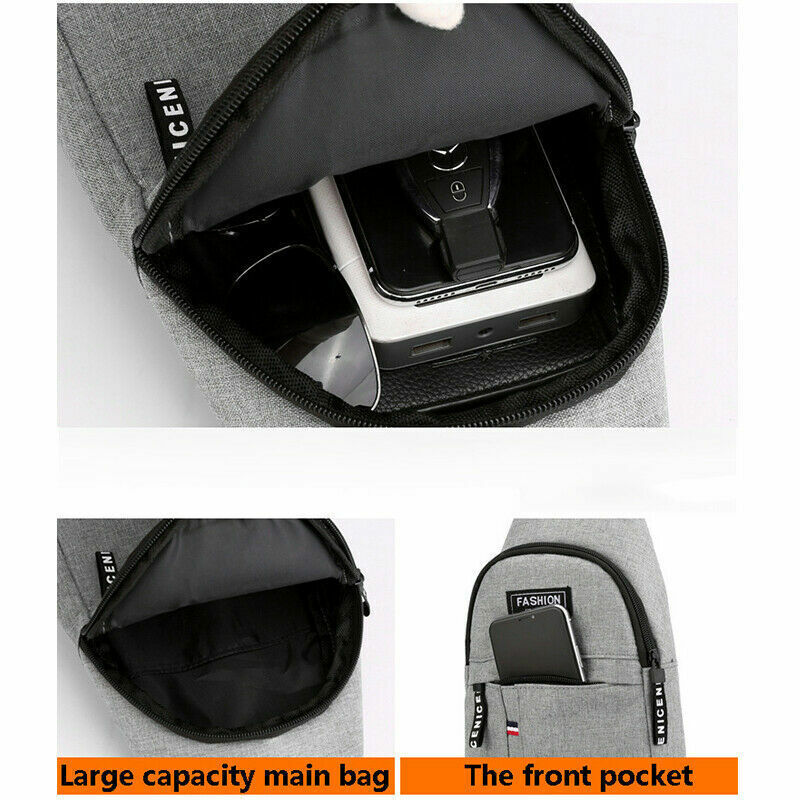 Men Shoulder Bag Crossbody Bag On Shoulder Travel Sling Bag Pack Chest Bag Male