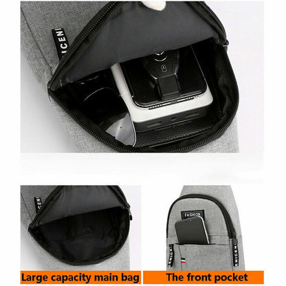 Men Shoulder Bag Crossbody Bag On Shoulder Travel Sling Bag Pack Chest Bag Male