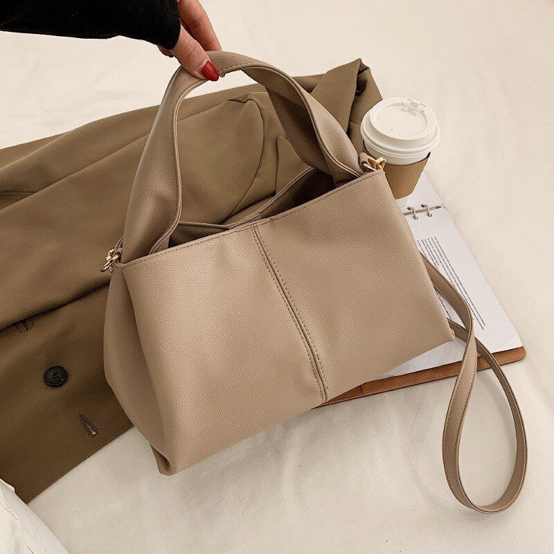 Simple Handbags Fashion Luxury Retro Messenger Tote Shoulder Bag 29*15*18 CM 1PC