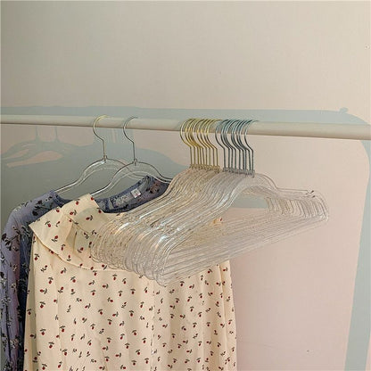 Clothes Hangers Glittering Powder Transparent Pearl Skirt Rack Plastic 40x23.5cm