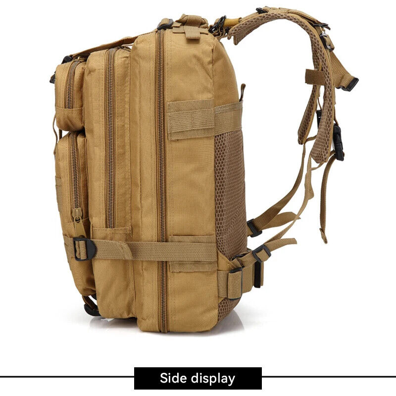 25L Tactical Pack Backpack Army Bag Outdoor Hiking Camping Hunting Rucksack