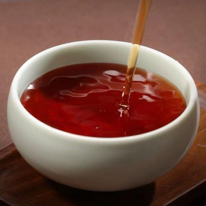 357g Yunnan Aged Pu-erh Ripe Tea Cake 2009 Menghai Puerh Tea Qizi Pu'er Cake Tea