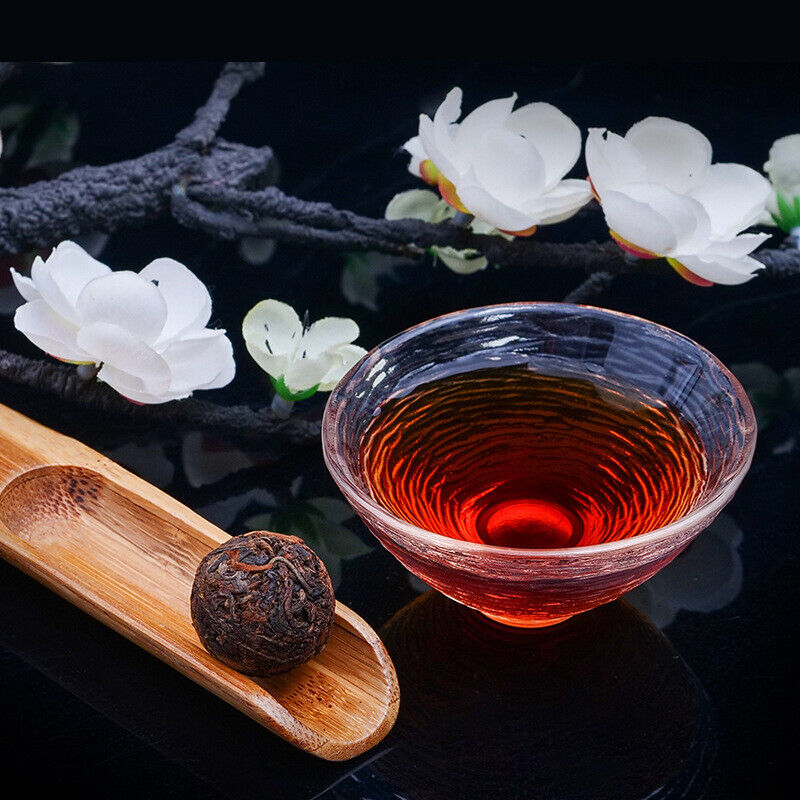 350g Zhonghong Yin Brown Mountain Tea Bag of Dragon Ball Ripe Pu'er Tuo Tea