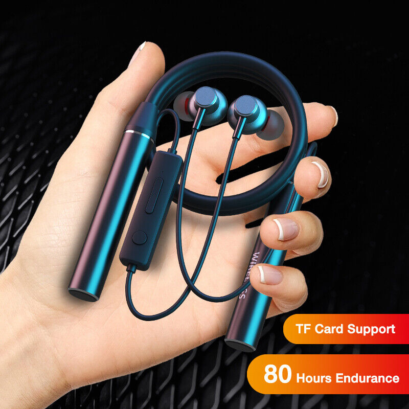 Bluetooth 5.0 Neckband Headset Wireless Earphone Headphone for iPhone LG Samsung