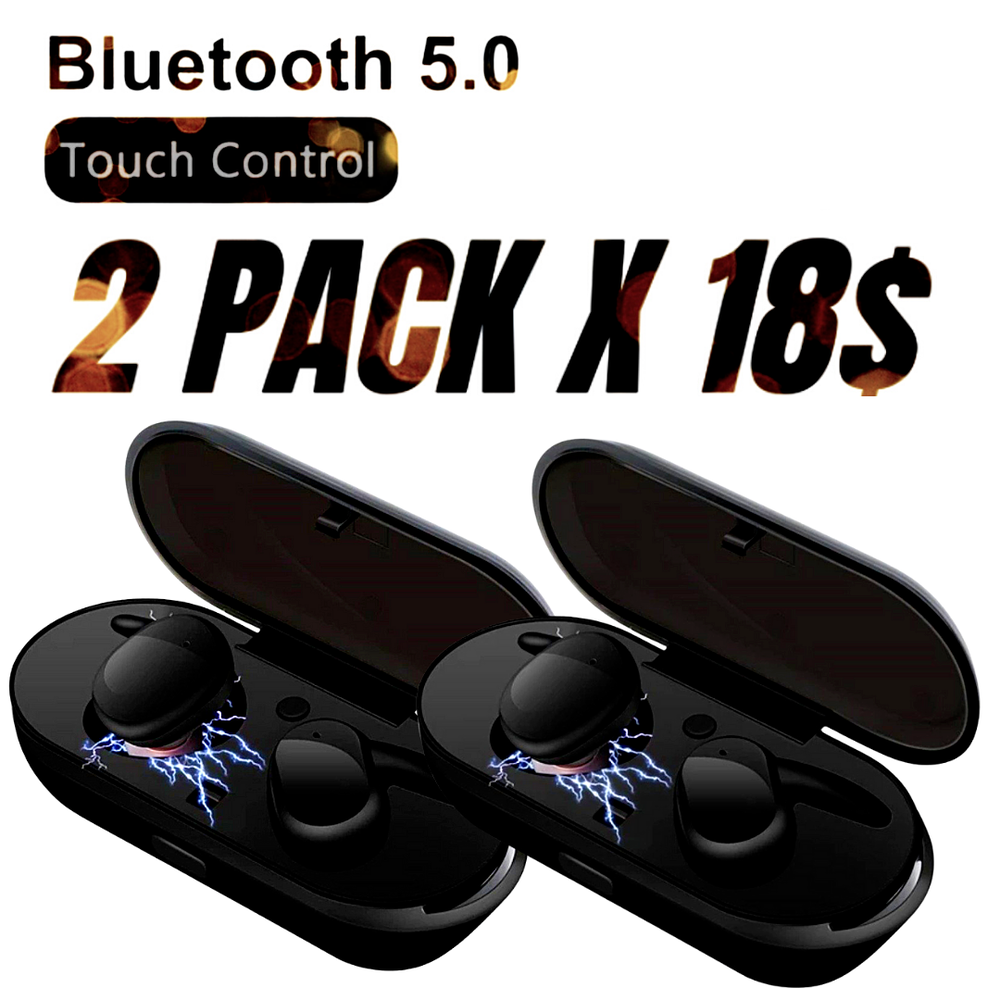 2 Headphone TWS Wireless Bluetooth 5.0 Headset Earbuds For Smart Phone Universal