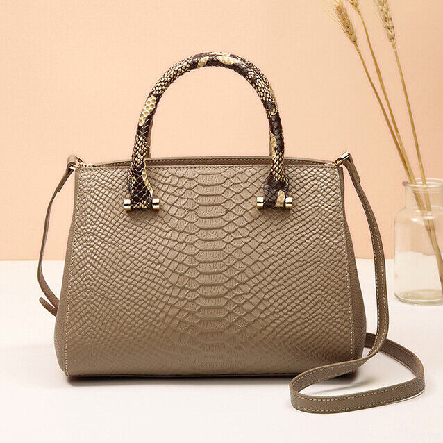 Top Cow Leather Women's Bag, Crocodile Pattern Evening Party Bag Crossbody Bags