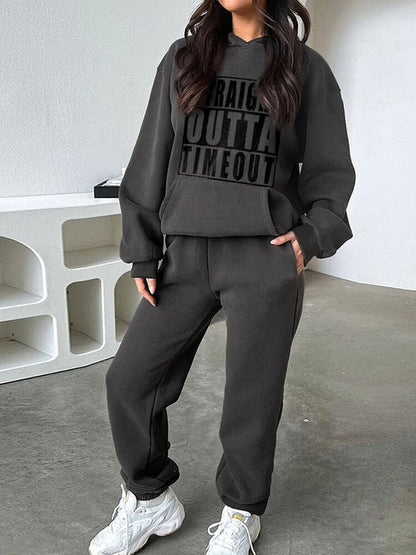 Suit Winter Spring Tracksuit Women 2 Pieces Set Sports Sweatshirts Sweatpants