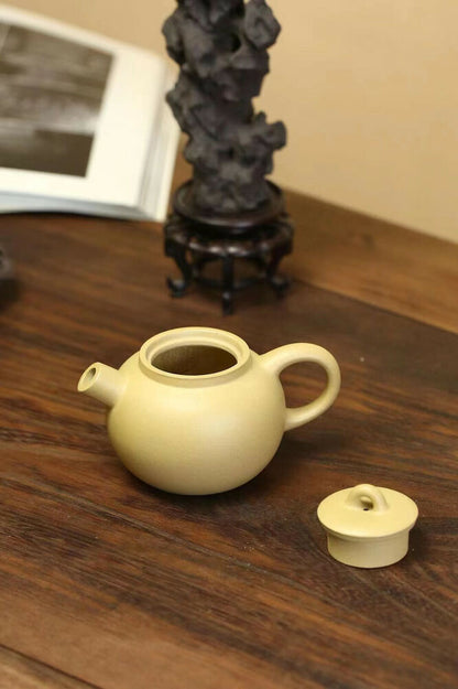 150cc chinese Yixing Handmade Zisha Green ClayTeapot DeFu GongFu Hu Tea Pot