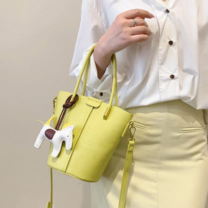 2piece/set Cowhide Women's Handbags Ladies Tote Women Shoulder Crossbody Bag