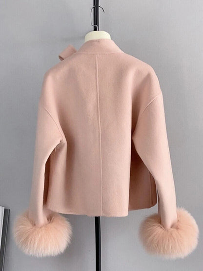 Winter Coat Ladies Outwear Coat Cashmere Wool Woolen Women Jacket