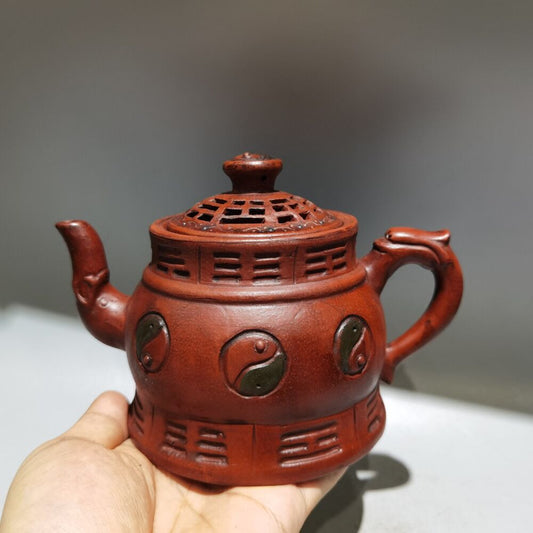 vintage chinese yixing purple clay teapot zisha ceremony teaware collection rare