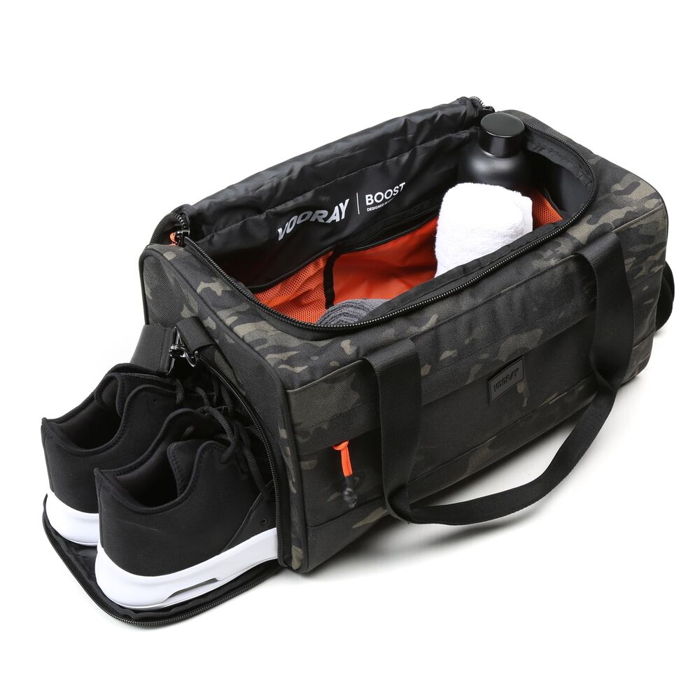 Vooray 22L Boost Duffel Bag – Small Travel Gym Bag, Work, Abstract Camo