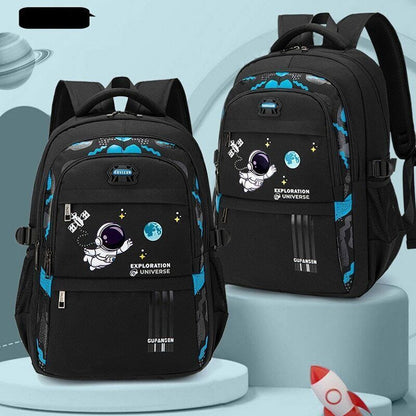 50L Schoolbag Primary School Students Spine Protection Super Light Backpack Boys