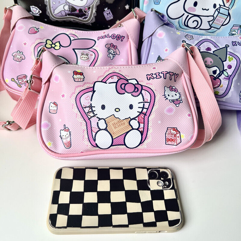 Kuromi My Melody Pompompurin Cinnamoroll PU Crossbody Shoulder Bag Shoulder Bag