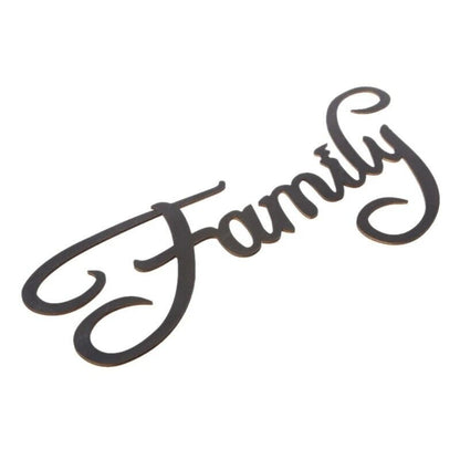 Wall Decal Family Letter Word Wood Hanging Sign Sticker Room Home Decor Ornament