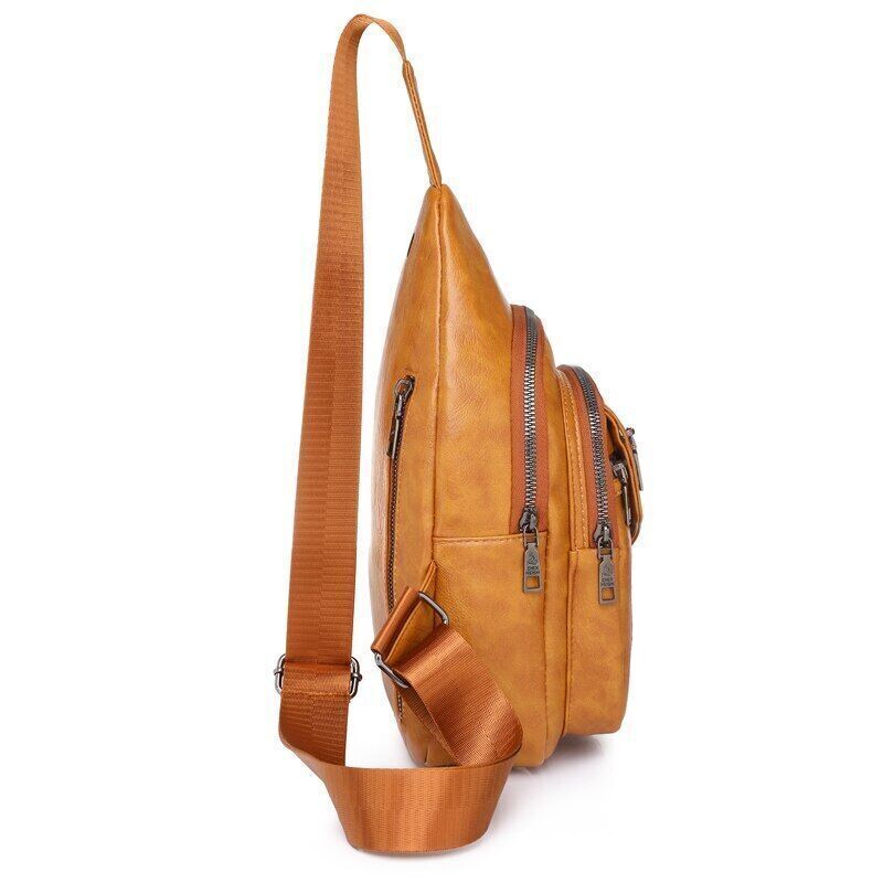 Women's Chest Pack PU Leather Shoulder Crossbody Chest Bags Women Handbags