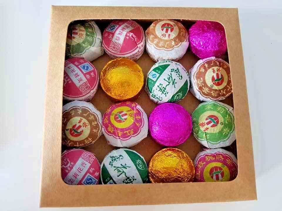 Chinese Tea Blooming Flowering Pu erh Puerh Jasmine Green Detox Herb Gift Box UK