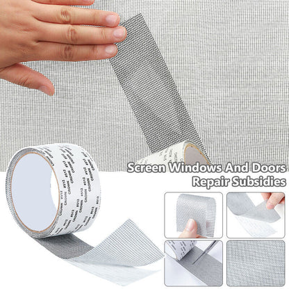 Window Screen Repair Tape Self-adhesive Mosquito Net Tears Holes Patch Tape Seal