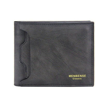 Men Money Bag Fashion Soft Leather Mini Card Holder Hasp Coin Pocket Slim Wallet