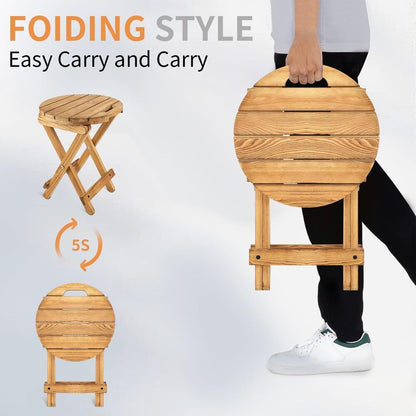 Multi-Purpose Wooden Folding Patio Table Portable Desk Home Office Decoration