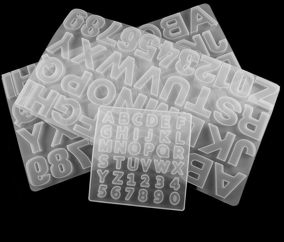 Letters Crystal Epoxy Resin Mold Hand Craft DIY Jewelry Making Accessories Tools