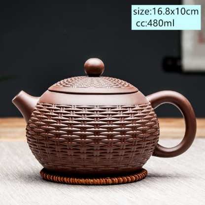 Kettle Handmade Tea Set Chinese Yixing Tea Pot Purple Clay Xishi Filter Teapot