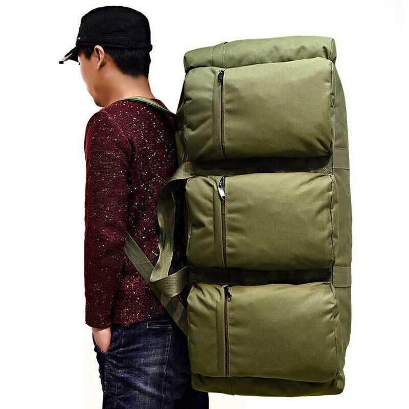 90L Military Tactical Luggage Bag Large Shoulder Travel Bags Backpack Camping