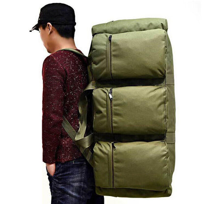 90L Military Tactical Luggage Bag Large Shoulder Travel Bags Backpack Camping