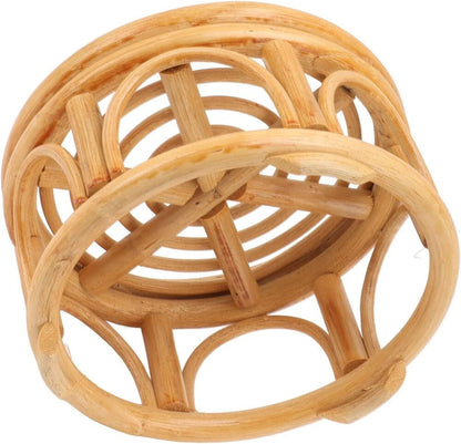 Woven Rattan Wicker Plant Stand Indoor Outdoor Home Office Decoration Gift