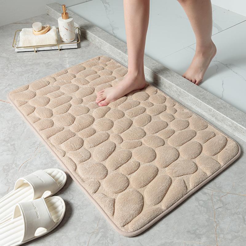 Non-slip Bathroom Shower Soft Bathroom Bath Mat Bathroom Rug, Absorbent Wash Mat