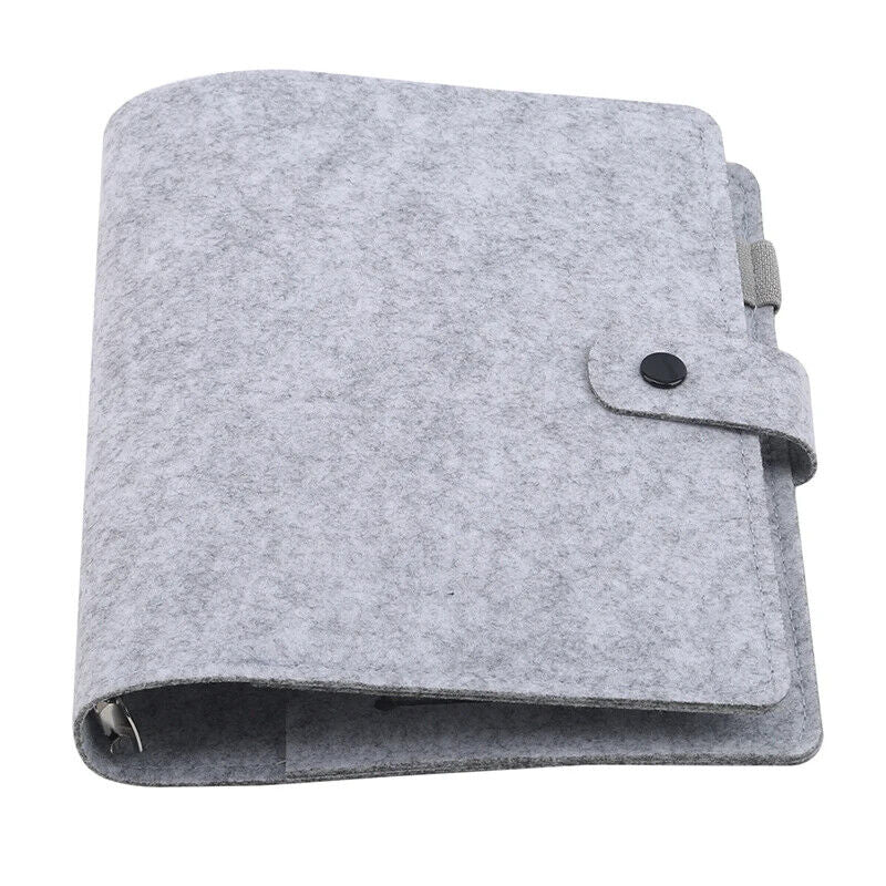 Notebook A5 A6 Felt Shell Fabric Loose Leaf DIY Planner Inner Page Ring Binders