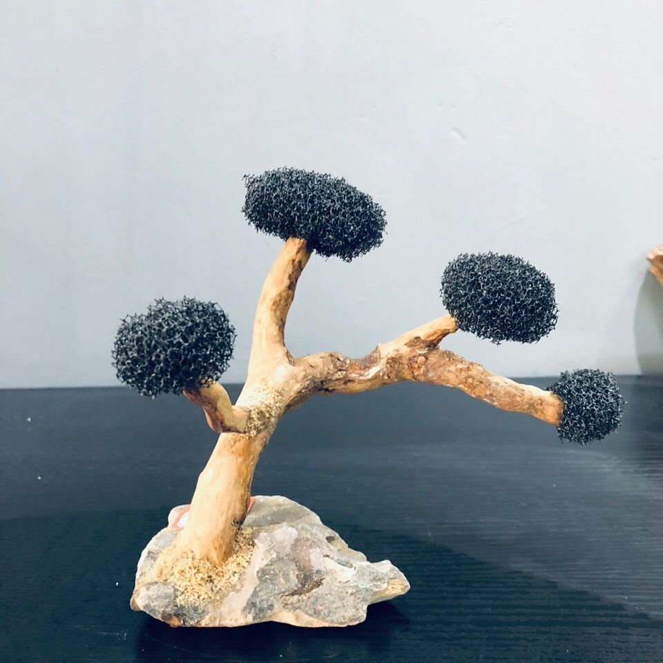 Aquarium Decoration Driftwood Tree Fish Tank Landscaping Wood Plant Root 21-25cm
