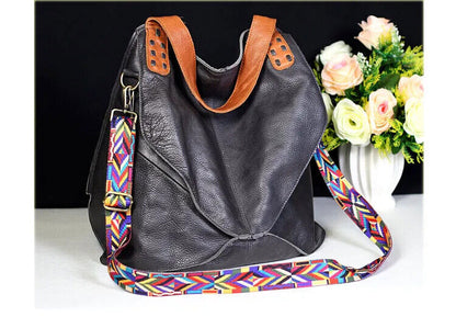 Bags 100% Genuine Leather Handbags Women Bags Multifunction Shoulder Bag