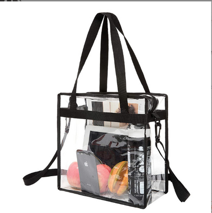 Fashion PVC bag transparent women's shoulder bag transparent bag travel waterpro