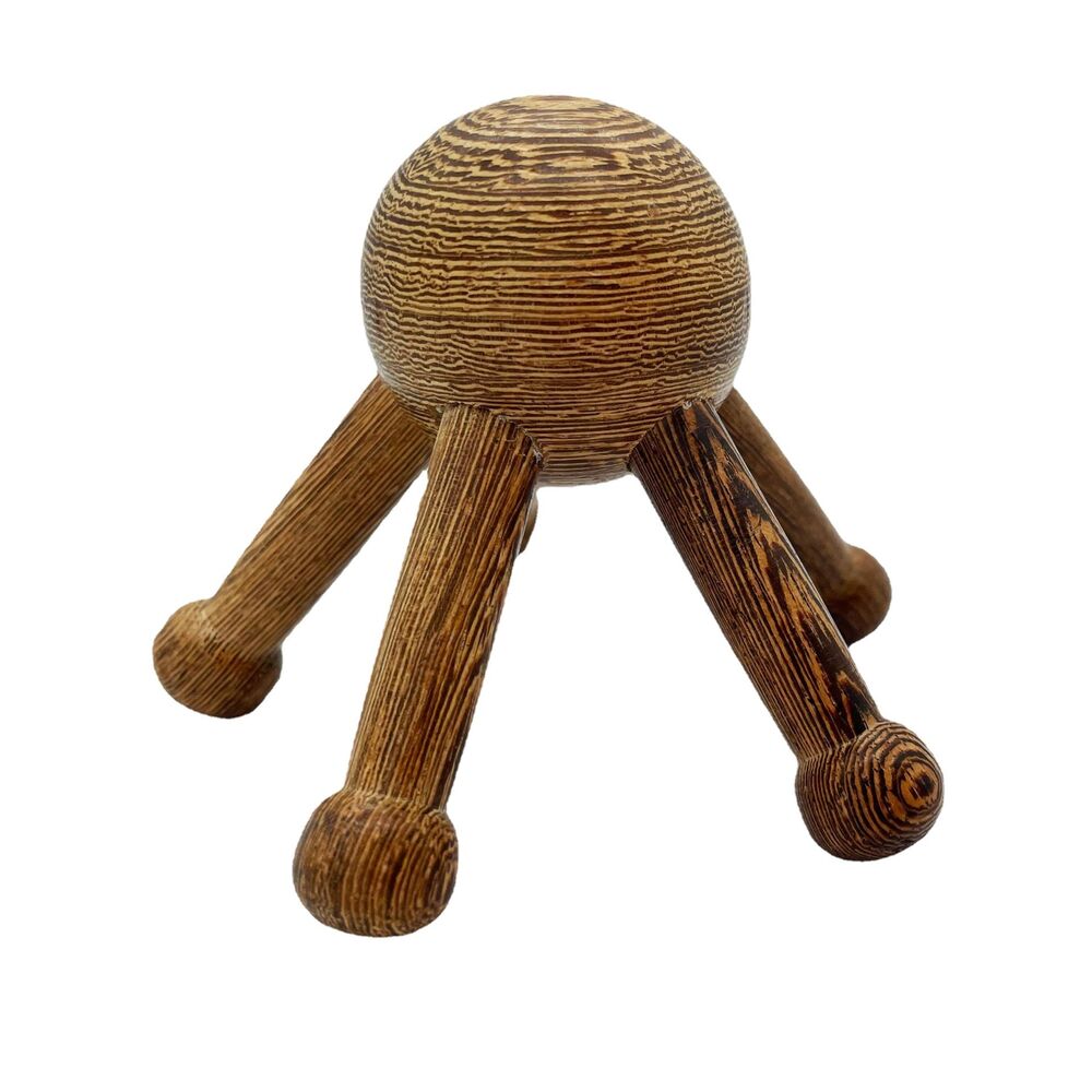 Five Claw Manual Scalp Massager Leg Chicken Wing Wood Massager鸡翅木五爪手动按头皮按摩器