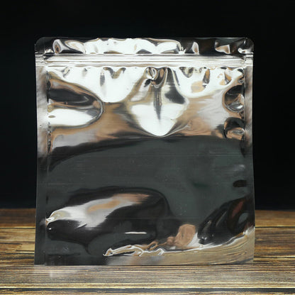 10pcs/lot Puer Empty Zip Lock Transparent Plastic Bags Recyclable Packing Bag